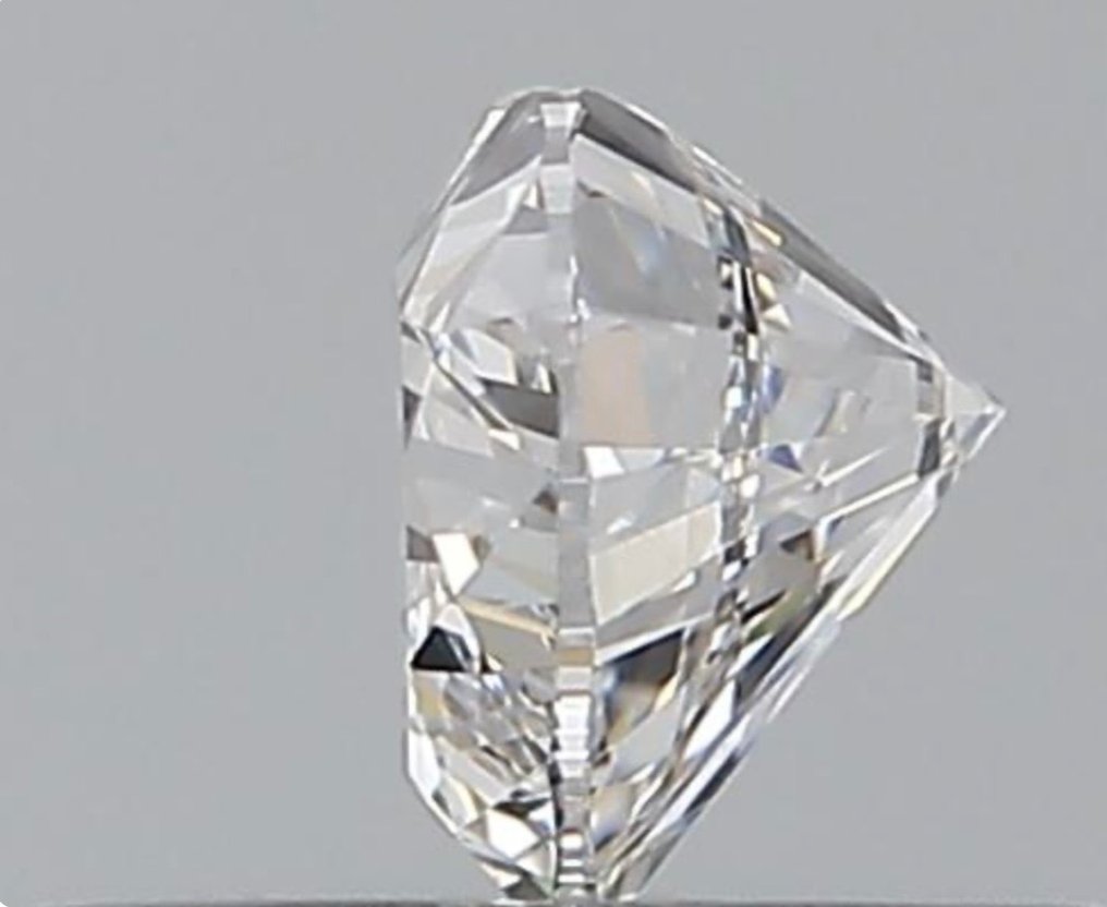 Diamante - 0.38 ct - Brillante, Cuore - D (incolore) - VVS1, Ex Ex #2.1