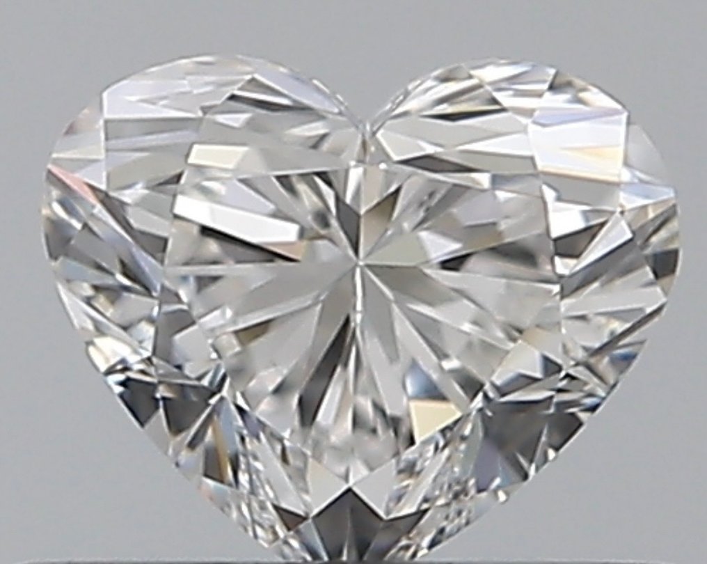 Diamante - 0.38 ct - Brillante, Cuore - D (incolore) - VVS1, Ex Ex #1.1