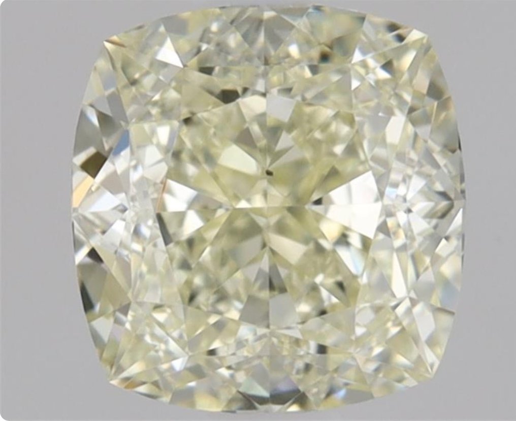 Diamant - 1.04 ct - Briljant, Cushion - Q to R Range - VS2, Ex Ex #1.1