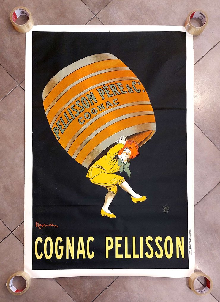 Leonetto Cappiello - Cognac Pellisson 1906 Manifesto originale in 1a edizione #1.0