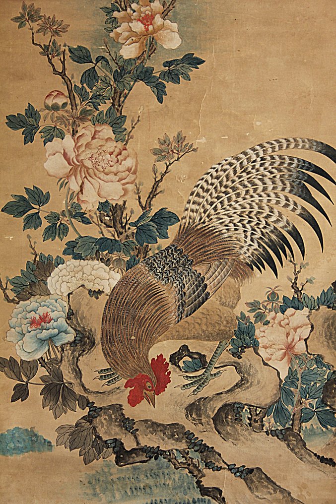 Kacho-ga - With seal 'Itō Jakuchū' 伊藤若冲 - Japán - Edo Period (1600-1868) #1.1
