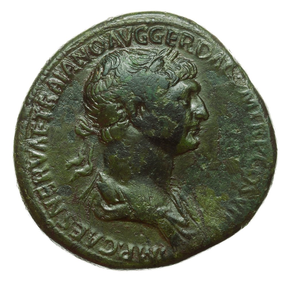 Römisches Reich. Trajan (98-117 n.u.Z.). Sestertius (Fortuna). Rome mint 112-114 AD. / RIC 627 #1.1