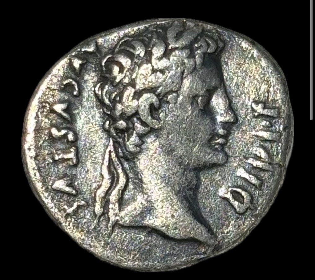 Rooman imperiumi. Augustus (27 eaa.–14 aaj.). Denarius #1.1