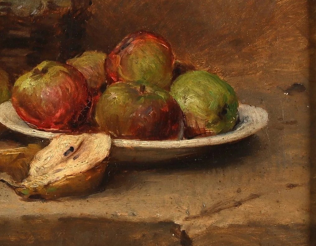 René Chrétien (1867-1945) - Nature morte aux pommes et aux raisins #3.1