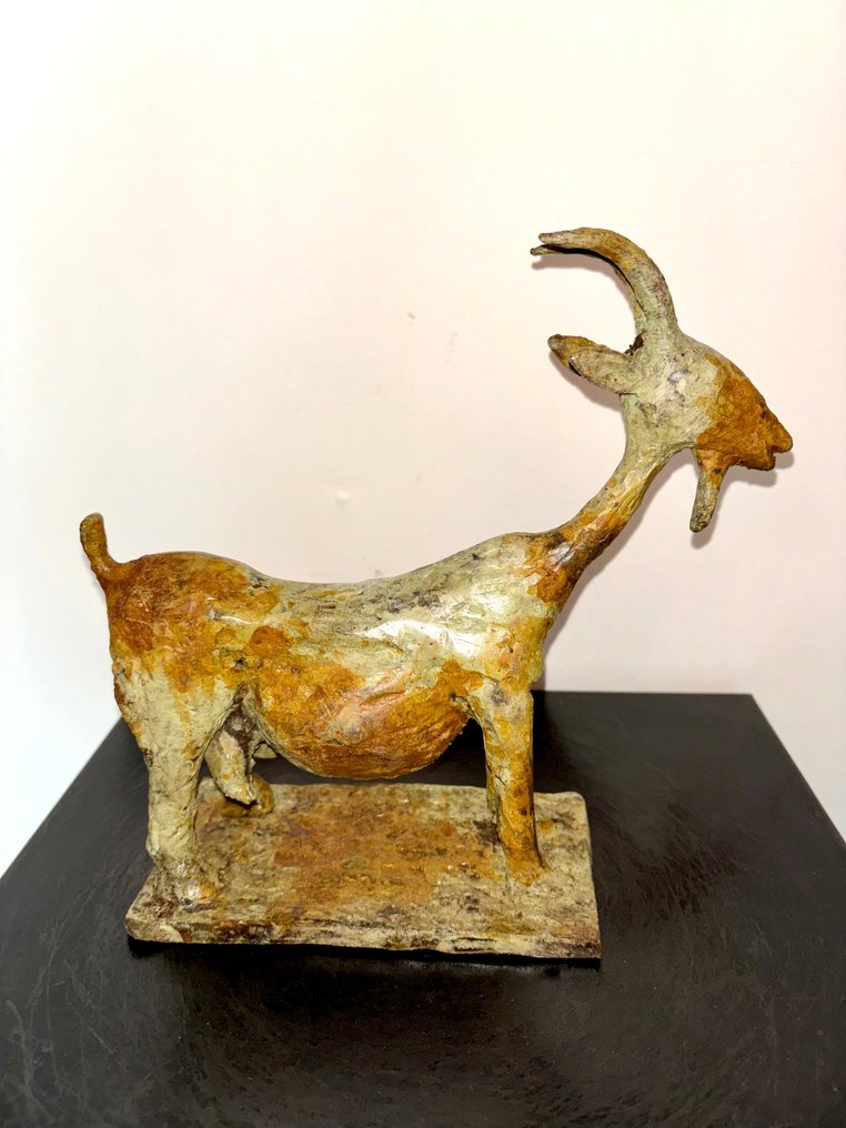 Abdoulaye Derme - Sculptură, Biquette - 21 cm - Bronz #1.1