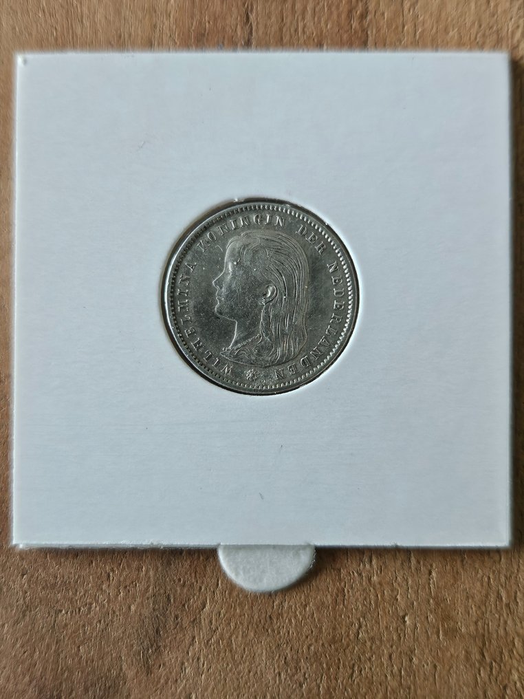 Niederlande. Wilhelmina (1890-1948). 25 Cents 1896  (Ohne Mindestpreis) #1.2