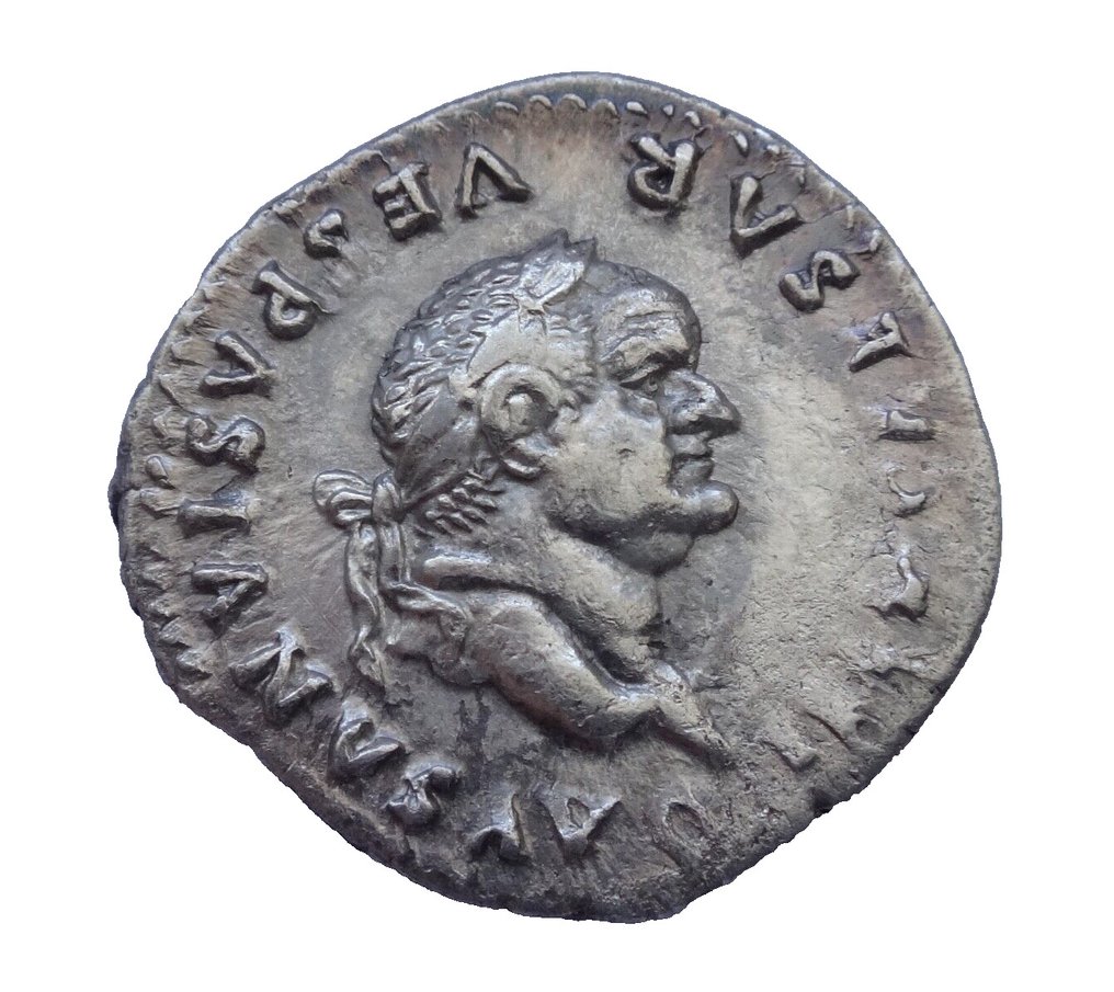 Romarriket. Vespasian (AD 69-79). Denarius #1.1