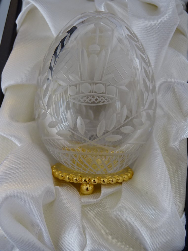 House of Fabergé - Statue - House of Fabergé  - Romanov Coronation egg - Certificate of Authenticity included - Glass #3.1