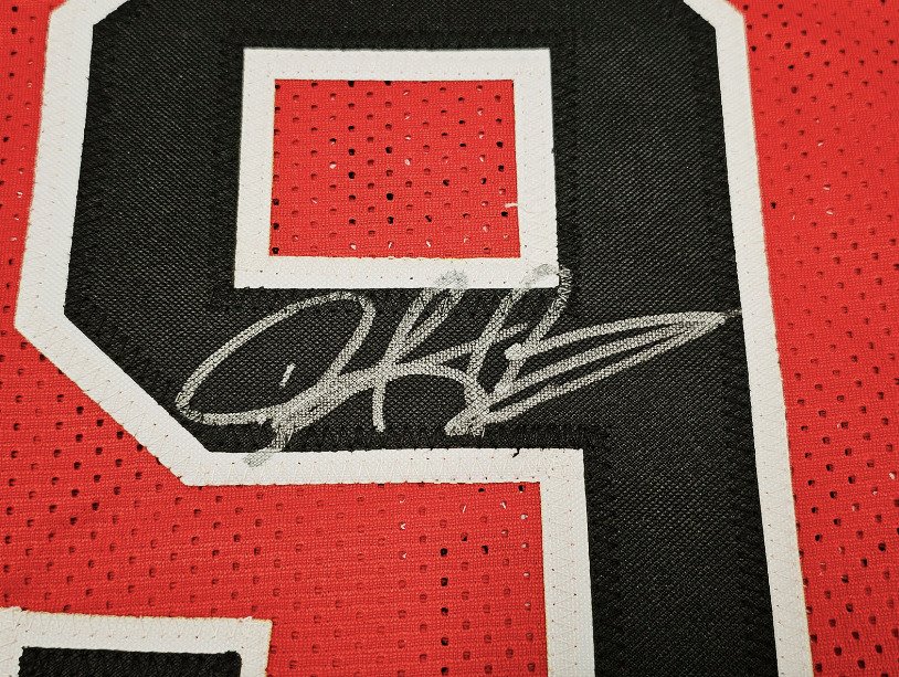 NBA - Dennis Rodman - Autograph - Red Custom Basketball Jersey  #2.2