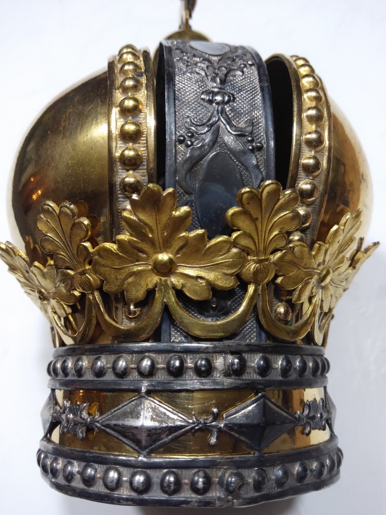 Grote kroon in keizerlijke stijl in koper, 19e eeuw - Kroon #2.1