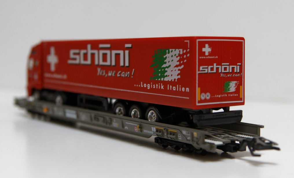 Märklin H0 - 47417 - Model train freight carriage (1) - Special wagon type Saadkms - Ralpin #3.2