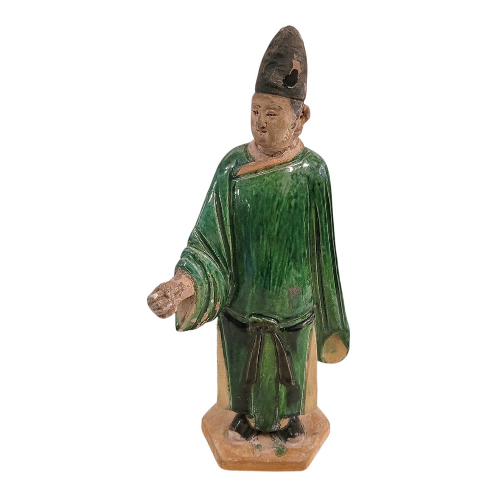 Dignitario - Fajance - Kina - Ming-dynastiet (1368-1644) #1.1
