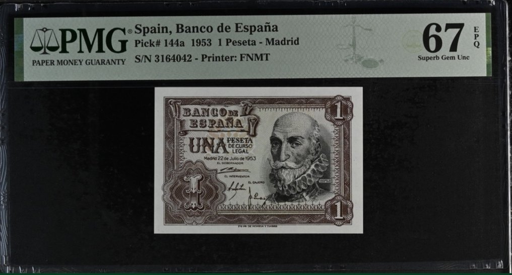 Spagna. - 3 banknotes - all graded - various dates - Pick 108a, 109a, 144a  (Senza Prezzo di Riserva) #3.1