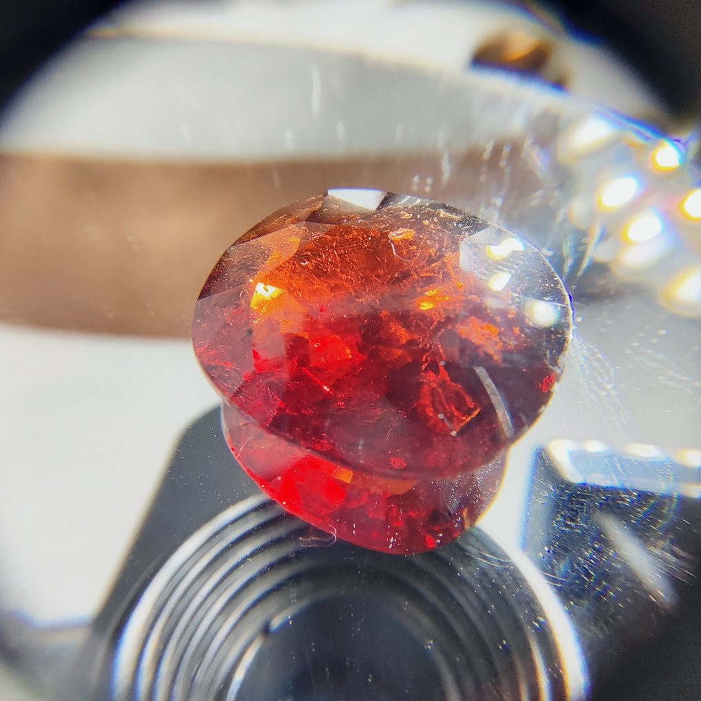 1 pcs Röd Granater, spessartite - 15.93 ct #1.1