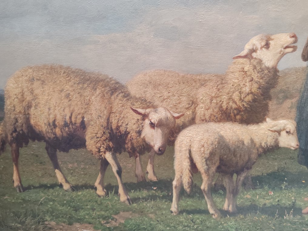 Louis Robbe (1806-1887) - Pastore e pecore #3.1