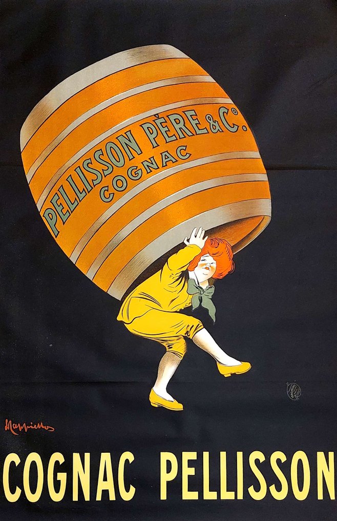 Leonetto Cappiello - Cognac Pellisson 1906 Manifesto originale in 1a edizione #1.0