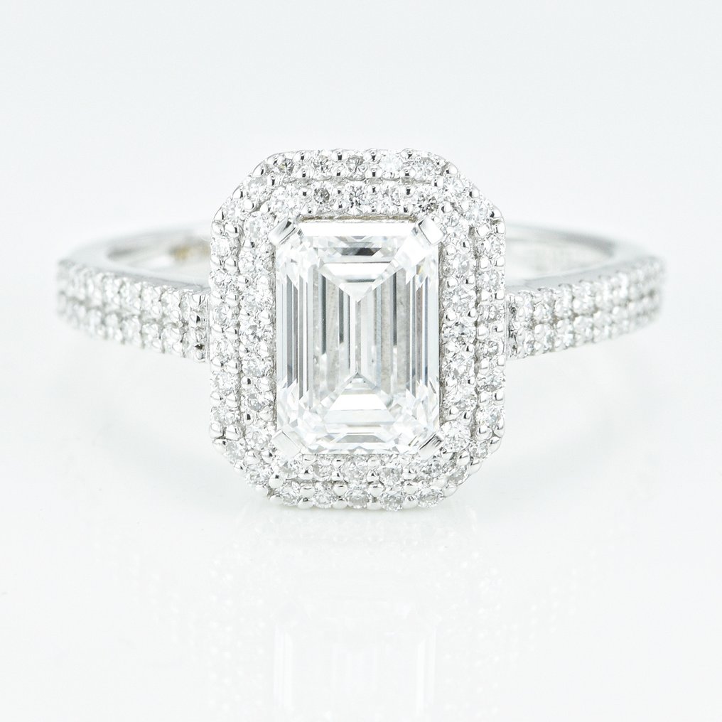 No Reserve Price - Ring - 14 kt. White gold -  2.21 tw. Diamond  (Lab-grown) - Diamond - Engagement Ring #1.1