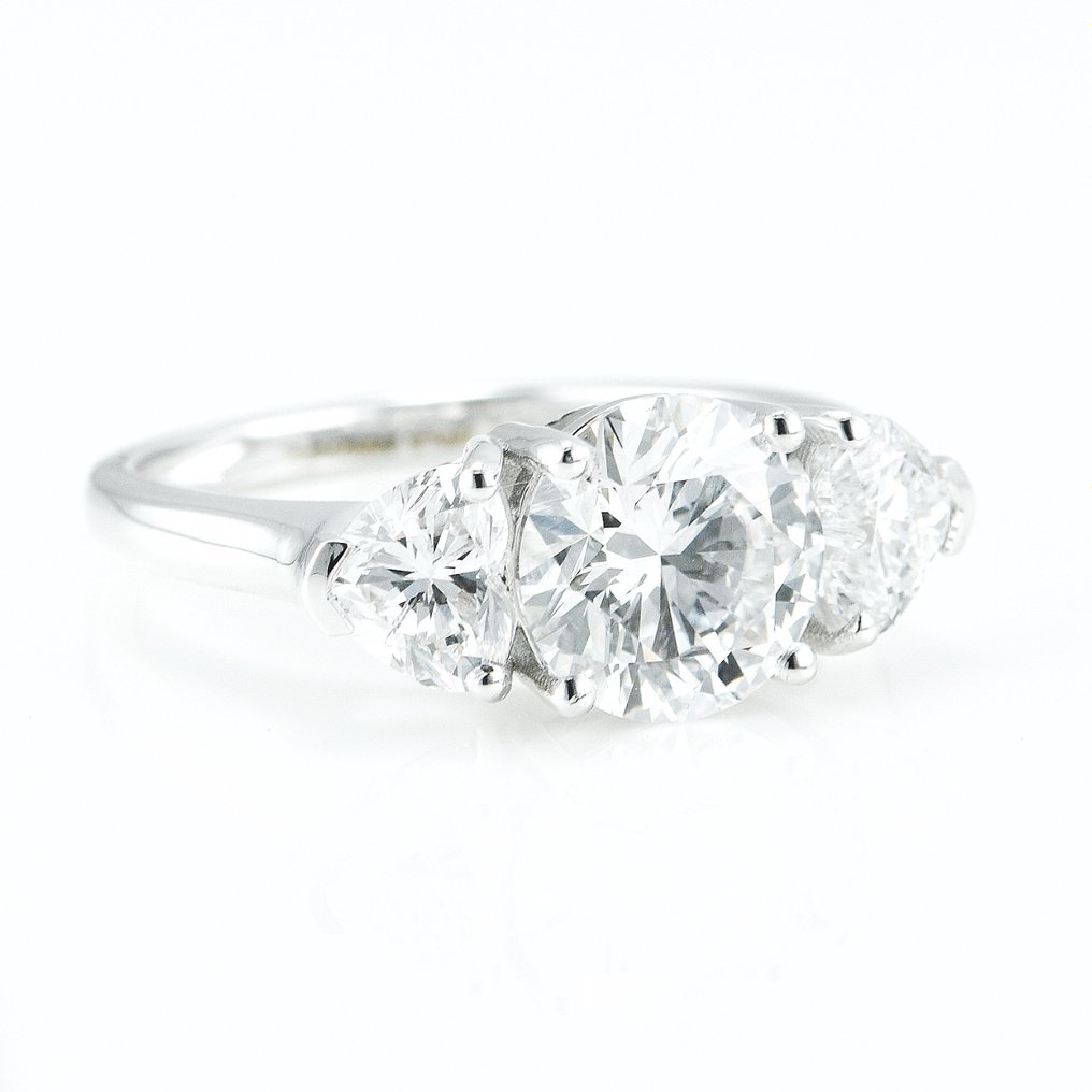 Ring - 14 kt Weißgold -  3.12ct. tw. Diamant  (Laborgezüchtet (Lab Grown)) - Diamant #2.1