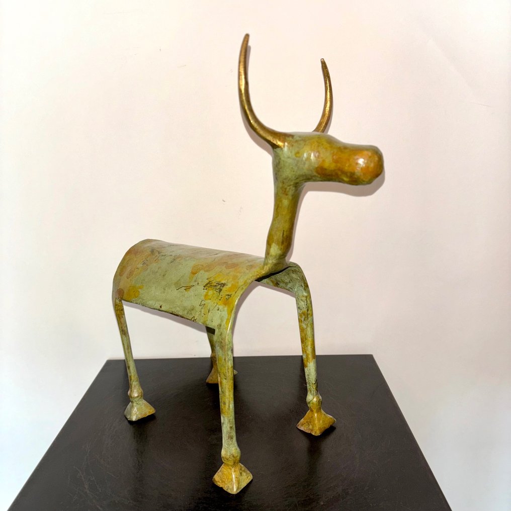Abdoulaye Derme - Escultura, Meeeuuuuu - 31 cm - Bronce patinado #1.2