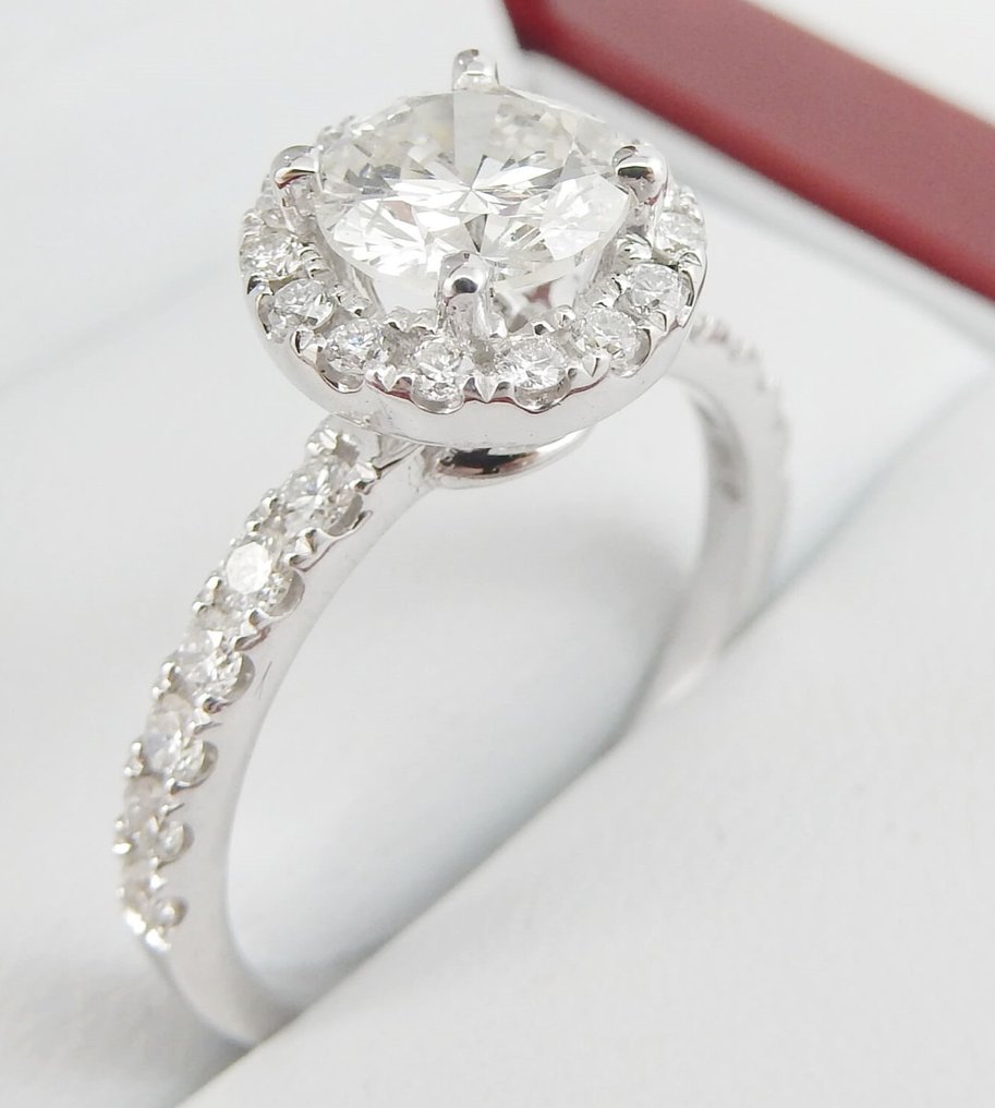 Δαχτυλίδι - 18 καράτια Λευκός χρυσός -  1.20ct. tw. Διαμάντι (Φυσικό) - Διαμάντι #1.0