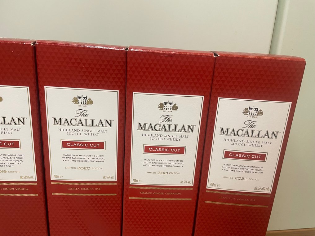 Macallan - Classic Cut 2017 - 2018 - 2019 - 2020 - 2021 - 2022 - Original bottling  - 700ml - 6 bottles #3.2