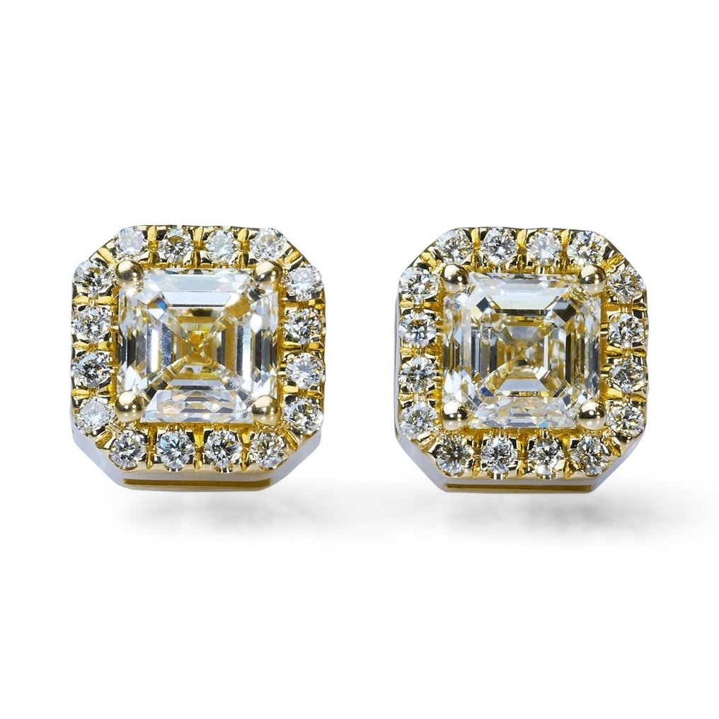 - 1.74 Total Carat Weight - - Orecchini - 18 carati Oro giallo -  1.74ct. tw. Diamante  (Naturale) - Diamante #1.1