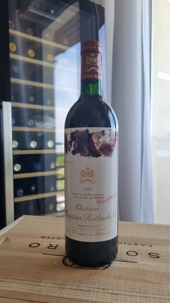 1992 Chateau Mouton Rothschild - Pauillac 1er Grand Cru Classé - 1 Fles (0,75 liter) #1.1