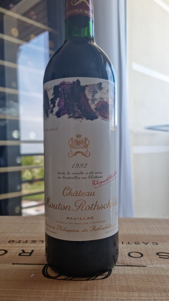 1992 Chateau Mouton Rothschild - Pauillac 1er Grand Cru Classé - 1 Bottle (0.75L) #1.2