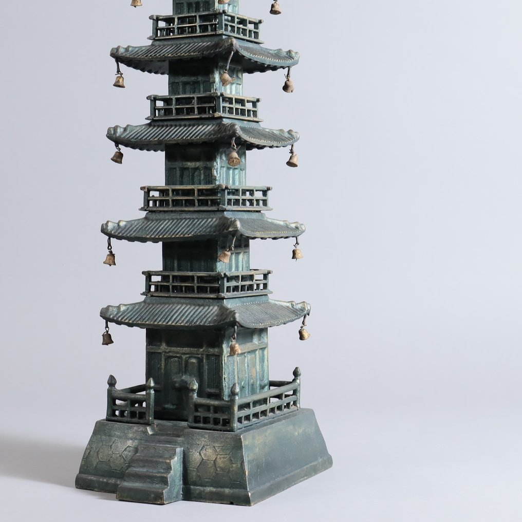 Statue of Horyuji Temple's Five-Storied Pagoda 五重塔 - 雕像 金屬 - 日本 #2.1