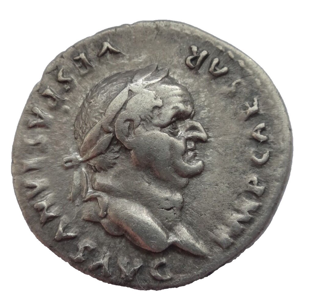 Romerska riket. Vespasian (AD 69-79). Denarius Rome #1.1