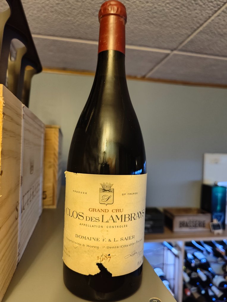 1987 Clos des Lambrays Grand Cru - Domaine F & L SAIER (Domaine des Lambray) - Burgunder Grand Cru - 1 Flaske (0,75Â l) #1.1