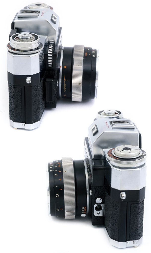 Zeiss Contarex Electronic + Planar 50mm f2 black + case + instructions + plastic keeper lens. Cameră analogică #3.1