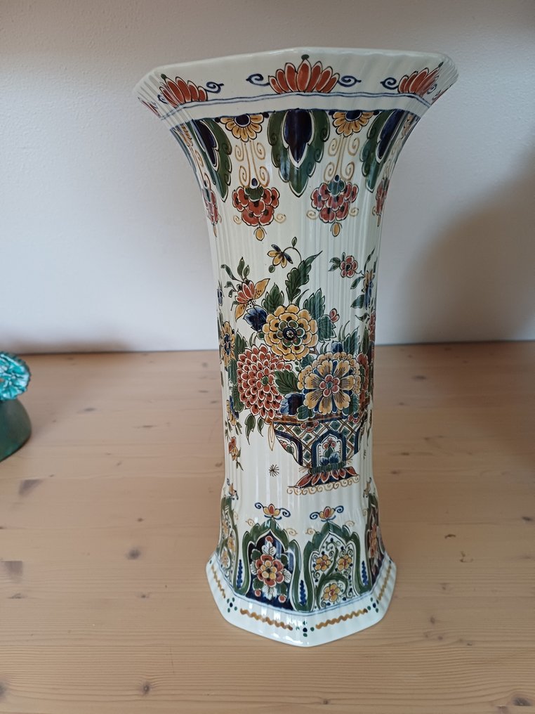 De Porceleyne Fles, Delft - 花瓶 (3)  - 陶器 - 柜组高61cm #2.1