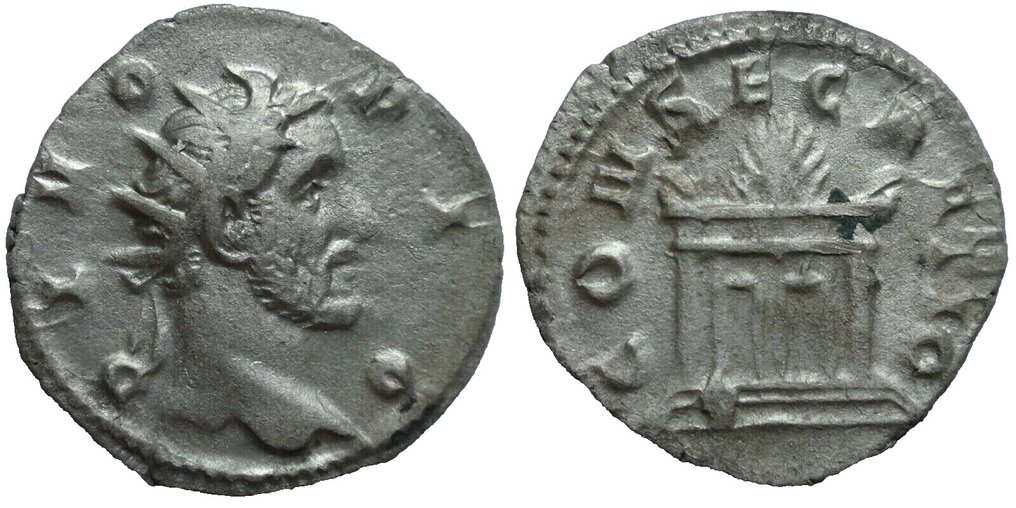 Roman Empire. Divus Antoninus Pius. Died AD 161. Antoninianus under Trajan Decius #2.1