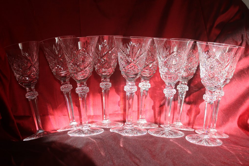 Baccarat - Service en cristal de Baccarat modèle Douai forme 8469 TBE - Flauta de champanhe (32) - Cristal #2.1