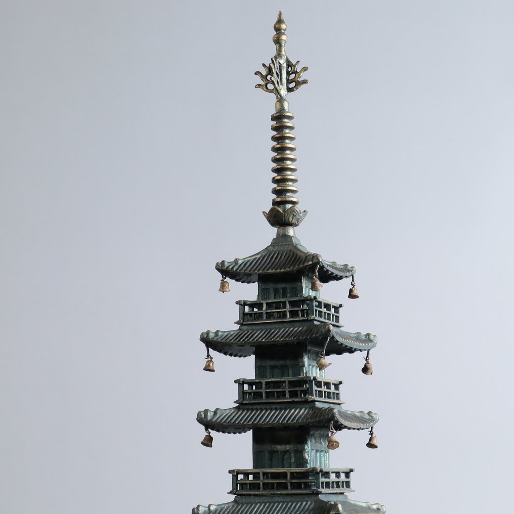 Statue of Horyuji Temple's Five-Storied Pagoda 五重塔 - Statue Metall - Japan #1.2