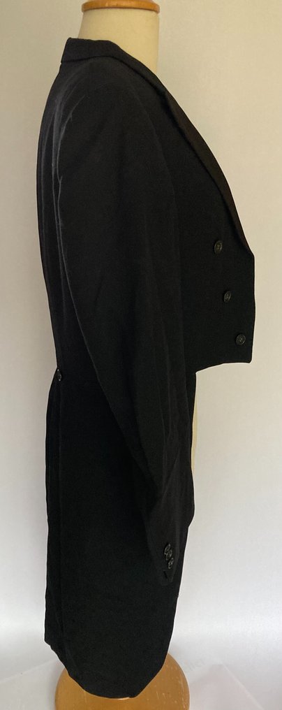 Themed collection - Antique and Vintage men's clothing, black wool, early 20th century #2.2