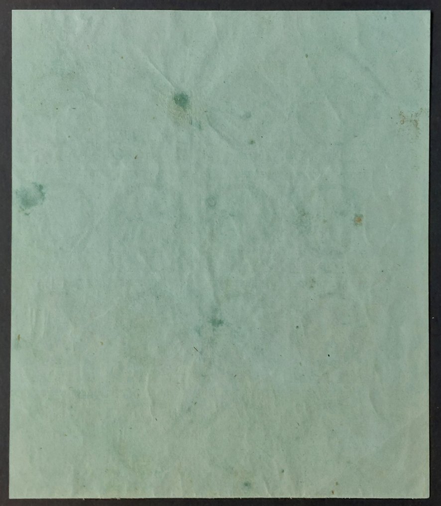 Frankreich 1872 - Ungezähnte Ceres, Dritte Republik, 5. Jh. grün-gelb s. Azurblau, 16er-Block - Yvert 53d #1.2