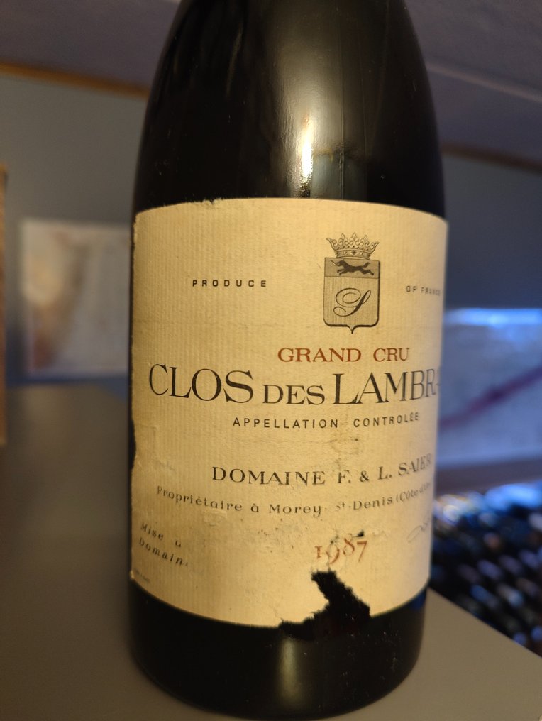 1987 Clos des Lambrays Grand Cru - Domaine F & L SAIER (Domaine des Lambray) - Burgunder Grand Cru - 1 Flaske (0,75Â l) #1.2
