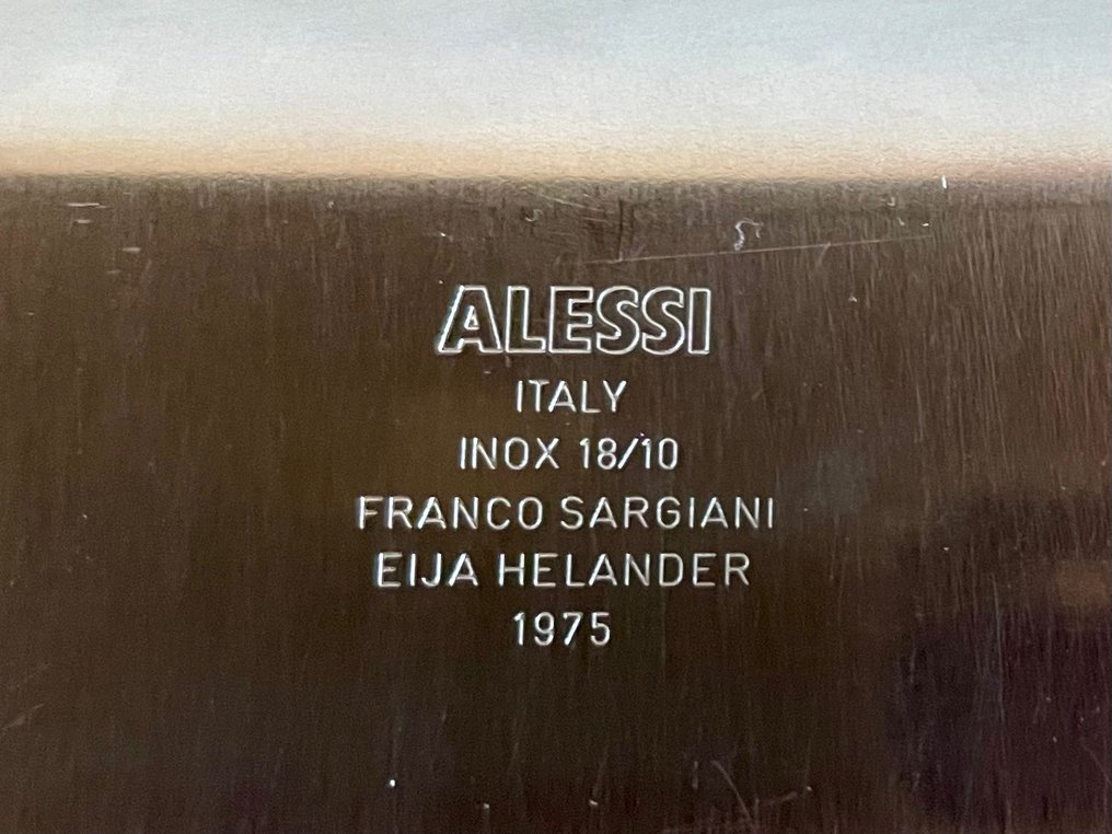 Alessi - Franco Sargiani & Eija Helander - 托盘 (2) - 计划8 - 不锈钢 #3.2