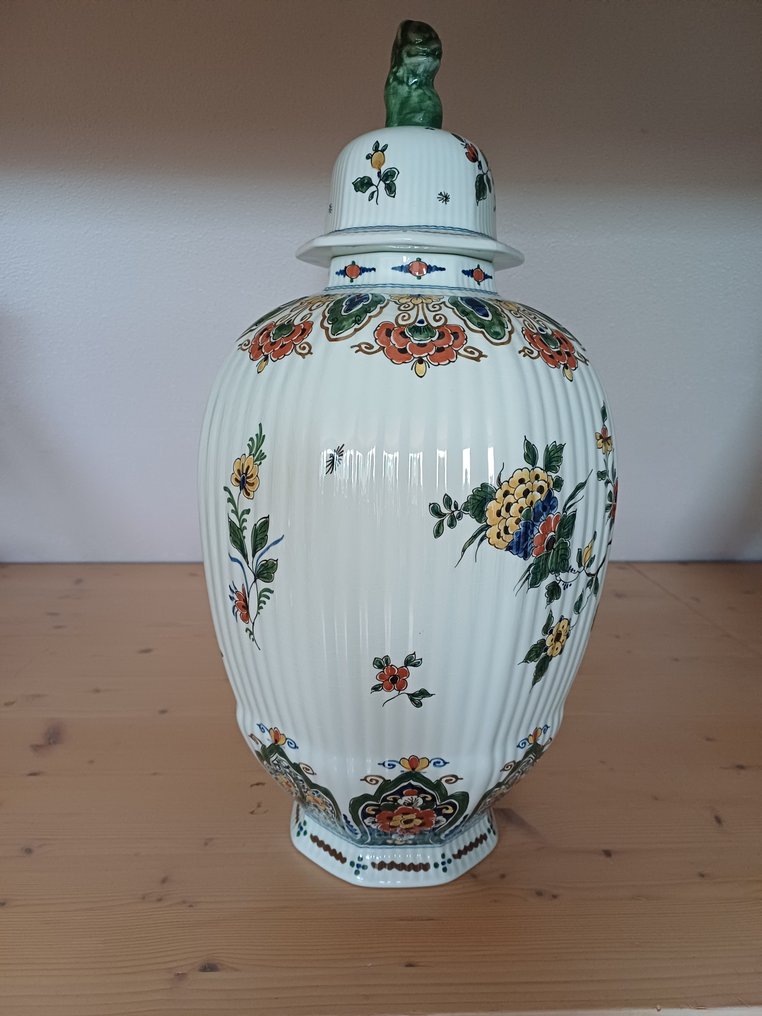 De Porceleyne Fles, Delft - 花瓶 (3)  - 陶器 - 櫃組高61cm #3.2