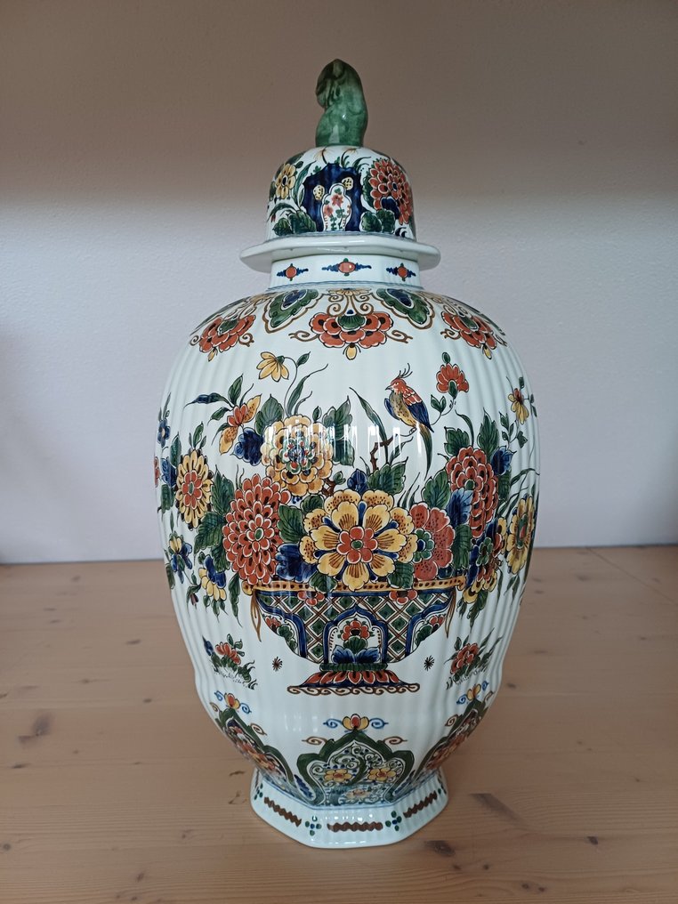 De Porceleyne Fles, Delft - 花瓶 (3)  - 陶器 - 柜组高61cm #3.1