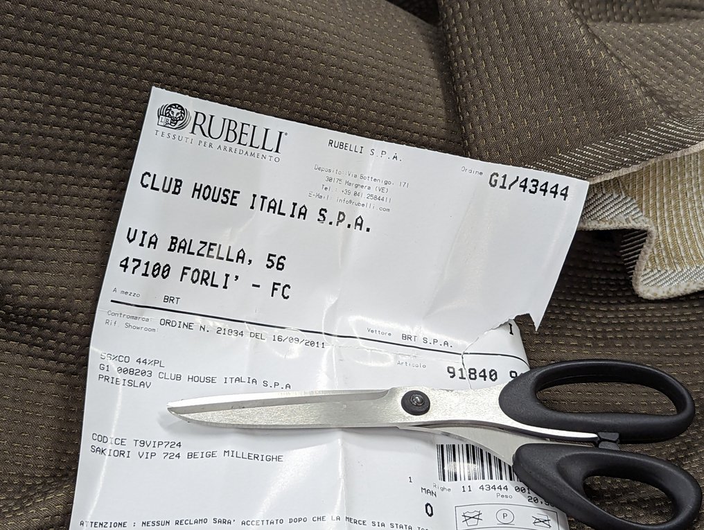 	 Tessuto Contract Rubelli Venezia per Club House perfetta grammatura - 纺织品  - 610 cm - 140 cm #1.1