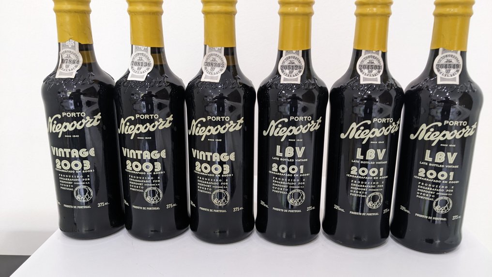 2003 x3 Niepoort Vintage Port & 2001 x3 Niepoort LBV Port - 波多 - 6 半瓶 (0.375L) #1.1