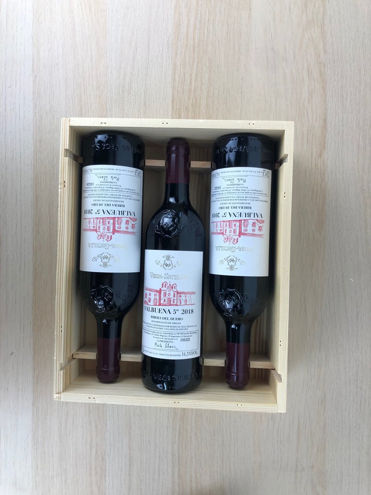2018 Vega Sicilia, Valbuena 5º - Ribera del Duero - 3 Bottles (0.75L) #1.2