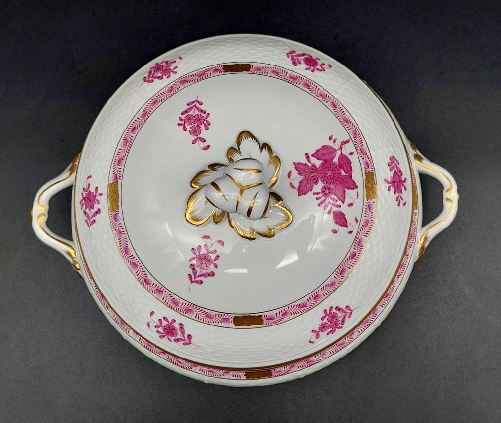 Herend - Tureen - Apponyi Chinese Bouquet Pink - Gold, Porcelain #2.2