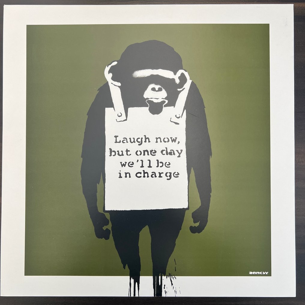 Banksy (1974) - DJ DM Laugh Now (Green) #1.2
