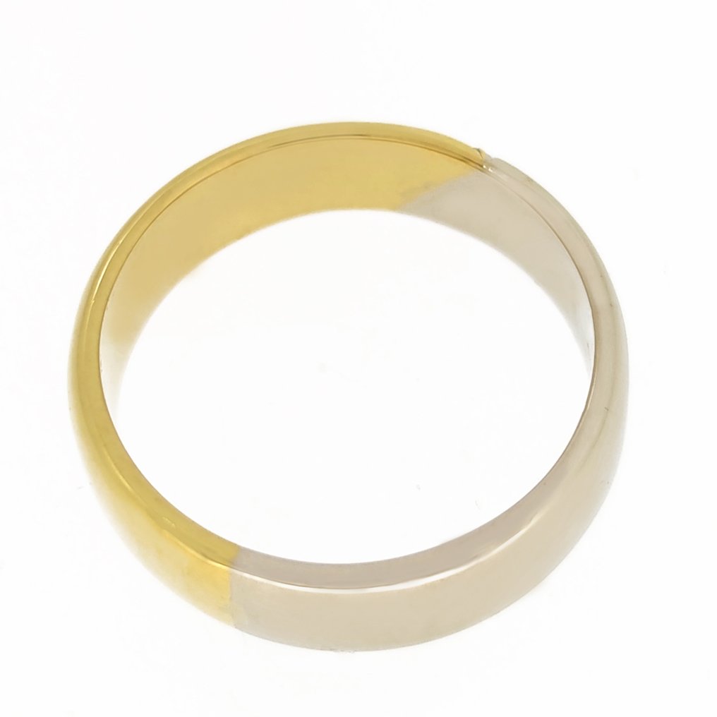 Ring - 18 kt Gelbgold, Weißgold -  0.03ct. tw. Diamant #2.1