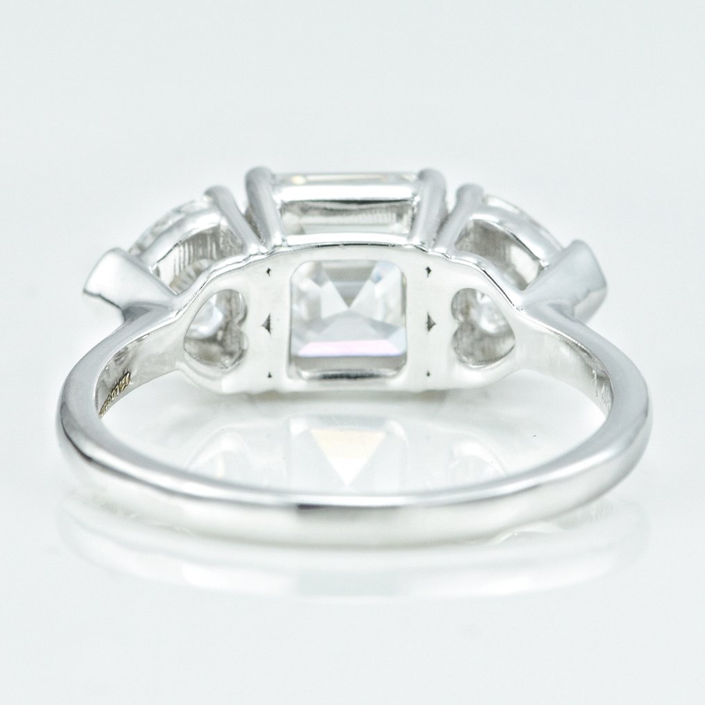 Ring - 14 karat Hvidguld -  3.06ct. tw. Diamant  (Laboratoriedyrket) - Diamant #1.2
