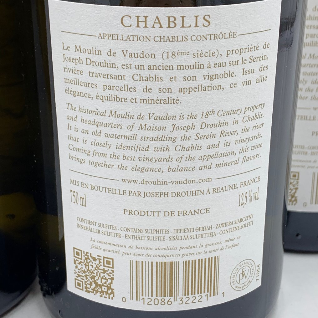 2022 Joseph Drouhin "Chablis" - Borgoña - 6 Botellas (0,75 L) #3.2